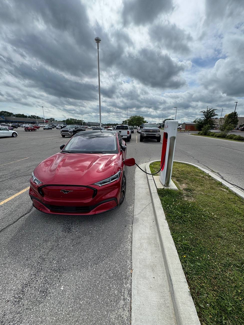 Ford Mustang Mach-E BlueOval charge network + Tesla network was amazing! IMG_1586