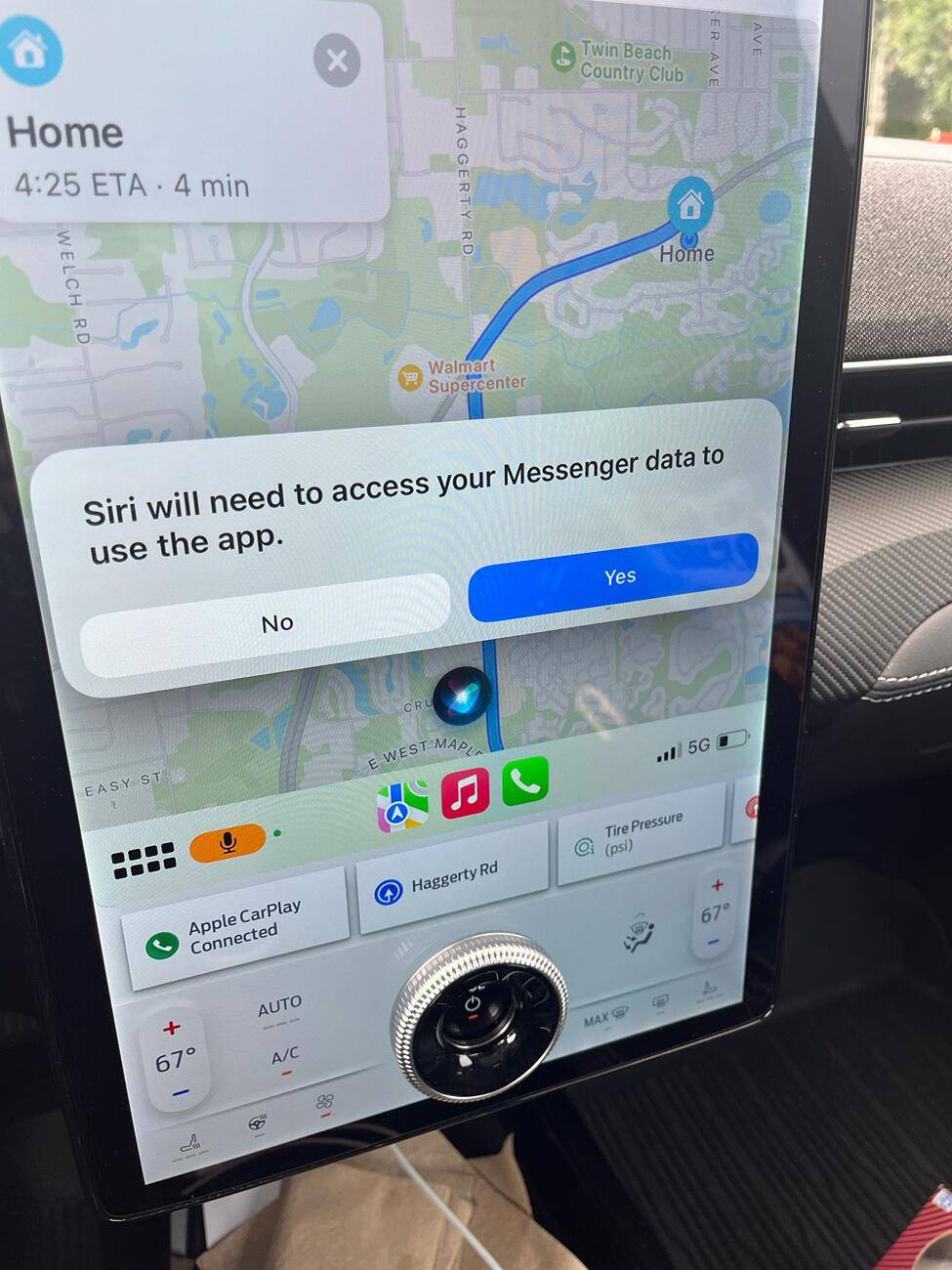 Ford Mustang Mach-E Why is this showing up now when I ask Siri to send a message? I never had to open an app to do this until today? Anyone know why this is? tempImage2SSYD6