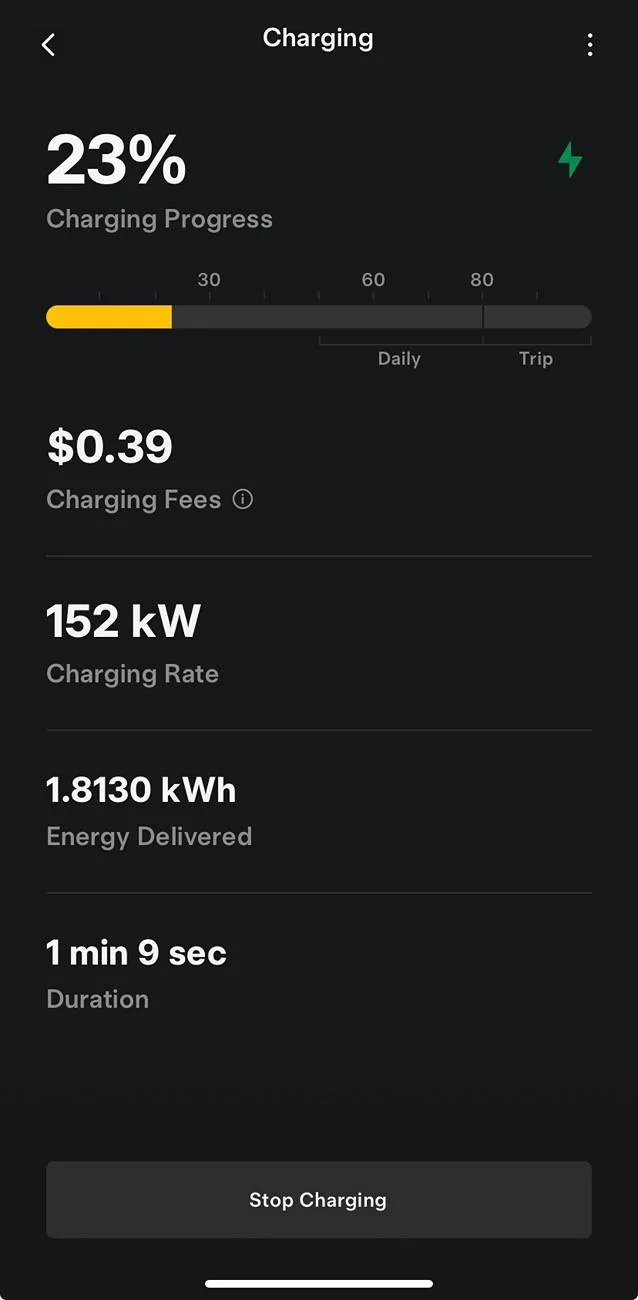 Ford Mustang Mach-E BlueOval charge network + Tesla network was amazing! IMG_5542