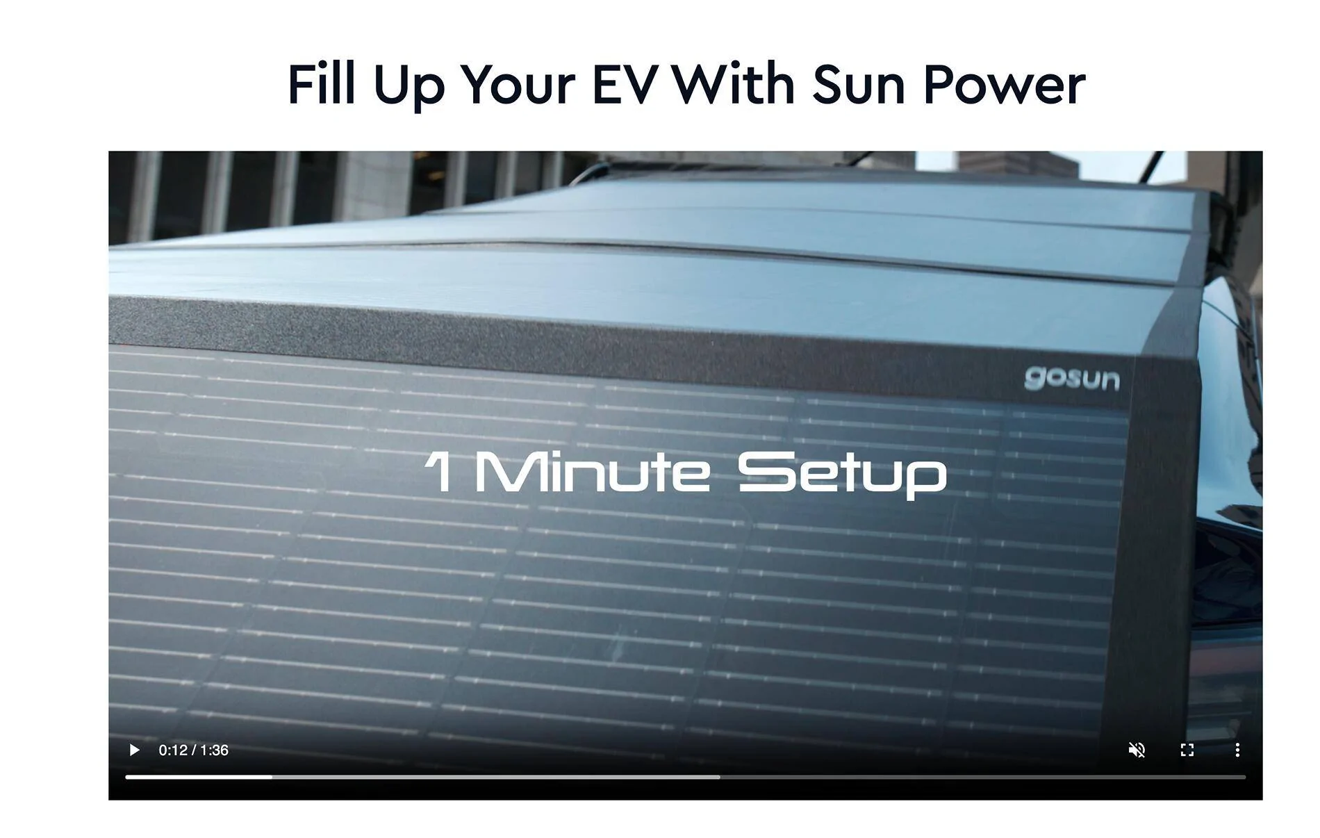 Ford Mustang Mach-E Go Sun solar panels -  charging while parked & covers the car. Would you get one ? Screenshot 2024-07-08 at 7.20.02 AM