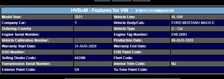 Ford Mustang Mach-E First Edition #189 1720900036863-7g