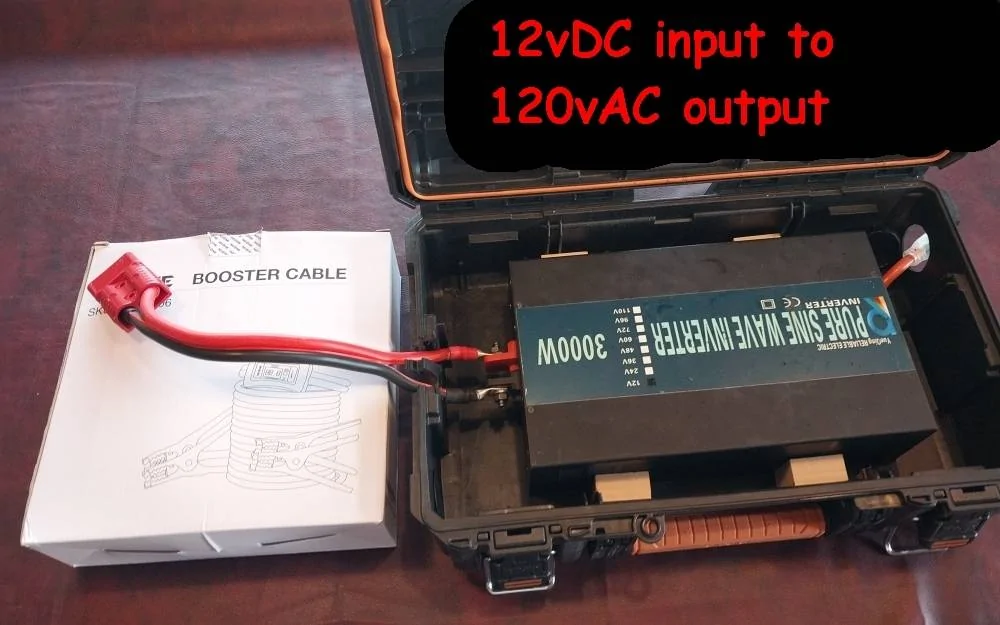 Ford Mustang Mach-E HowTo: make and install heavy duty 12v cables for import/export power 98 12vDC-120vAC inverter w cables