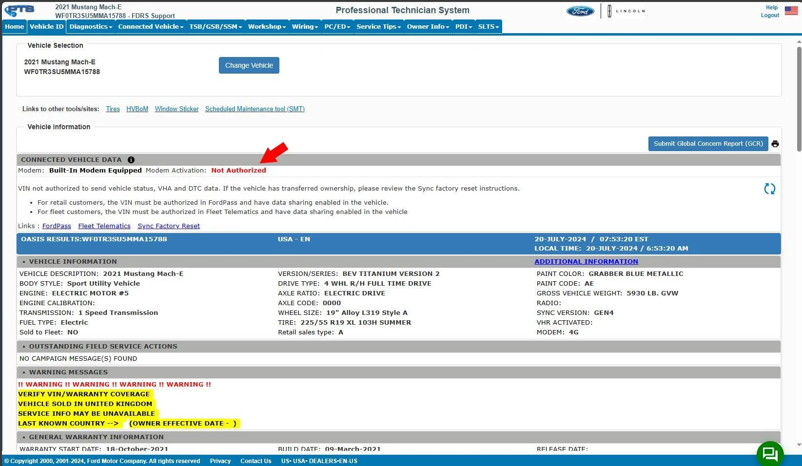 Ford Mustang Mach-E OTA 1.7.1 Stuck, anyone else have issue updating? WF0TR3SU5MMA15788-20-Jul-24