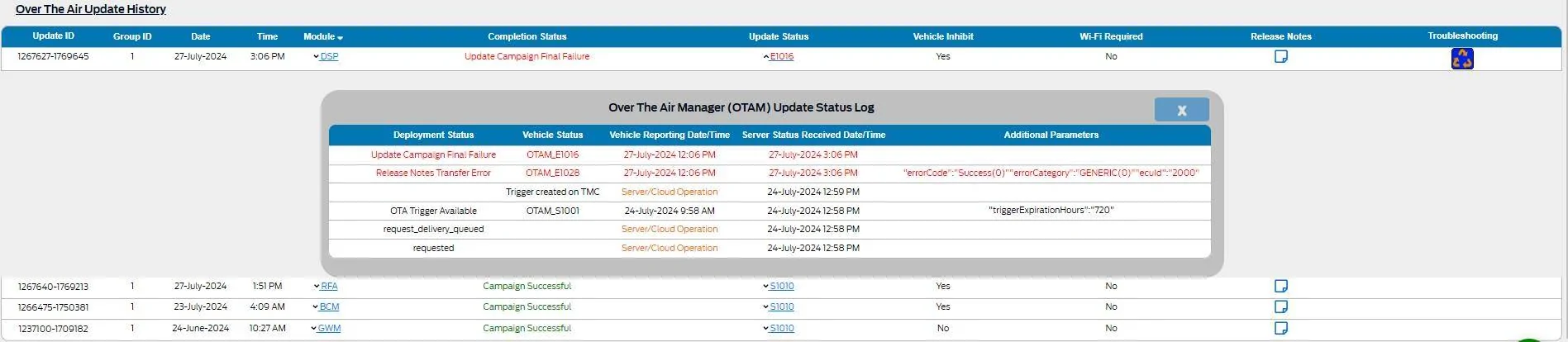 Ford Mustang Mach-E Software update screen 1722110624519-cf