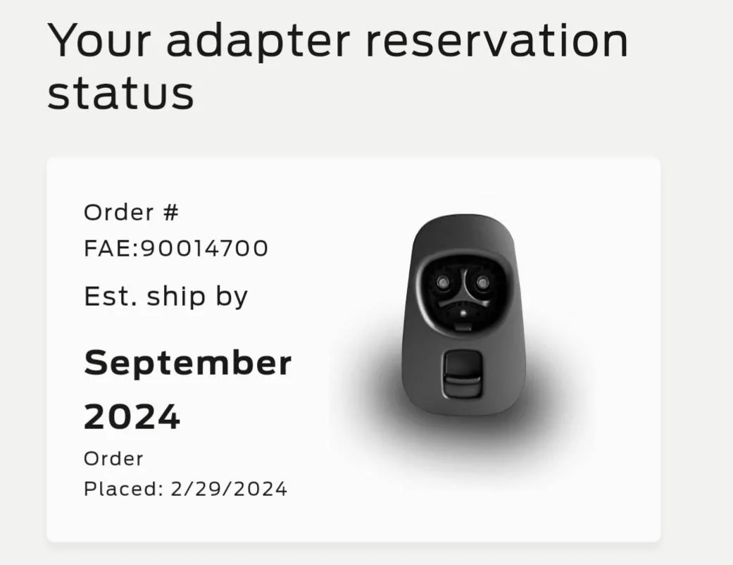 Ford Mustang Mach-E Second batch of NACS adapters are shipping out 1000005136