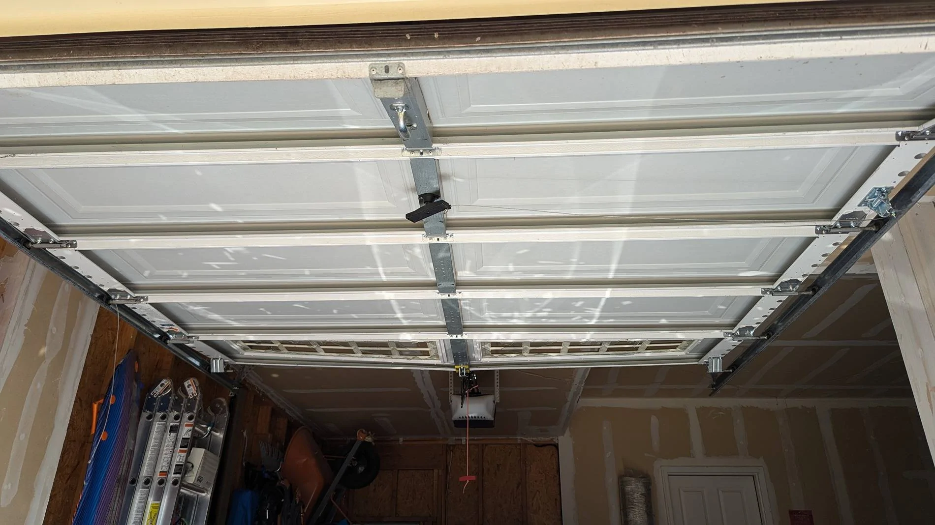 Ford Mustang Mach-E Garage Door Spring Broke - Car Showered with Broken Glass PXL_20240729_221423255.MP