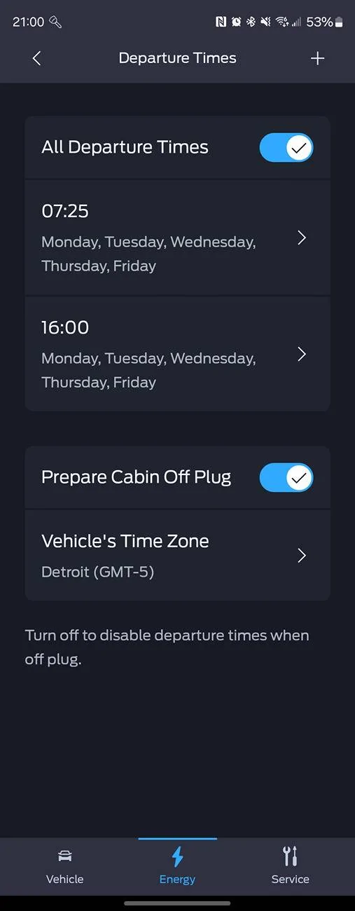Ford Mustang Mach-E departure time preconditioning not working when not plugged in!! FIXED 1000012841
