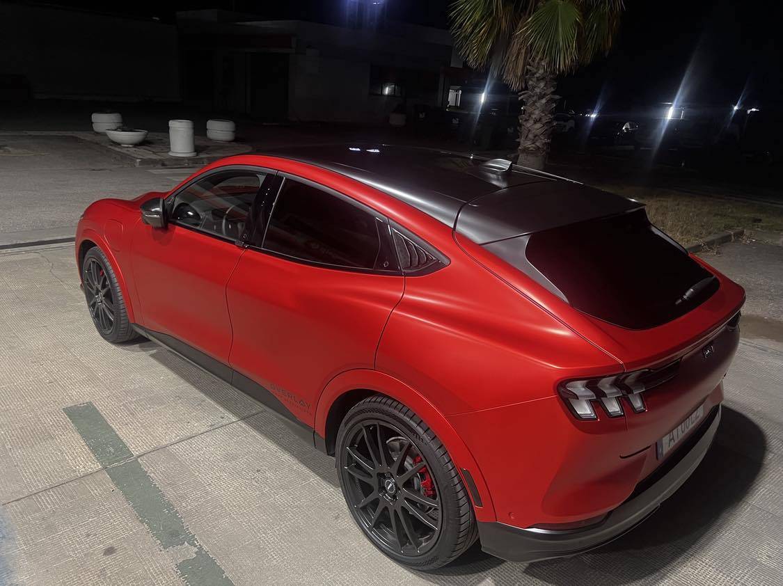 Ford Mustang Mach-E Anodized Matte GTPE wrap, by BSKT Design 451441731_1391278548234960_2128570415640625396_n