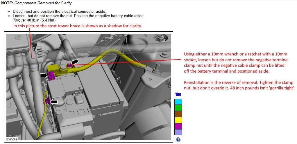 Ford Mustang Mach-E Completely locked out 😭 MME_Negative_Battery_Terminal