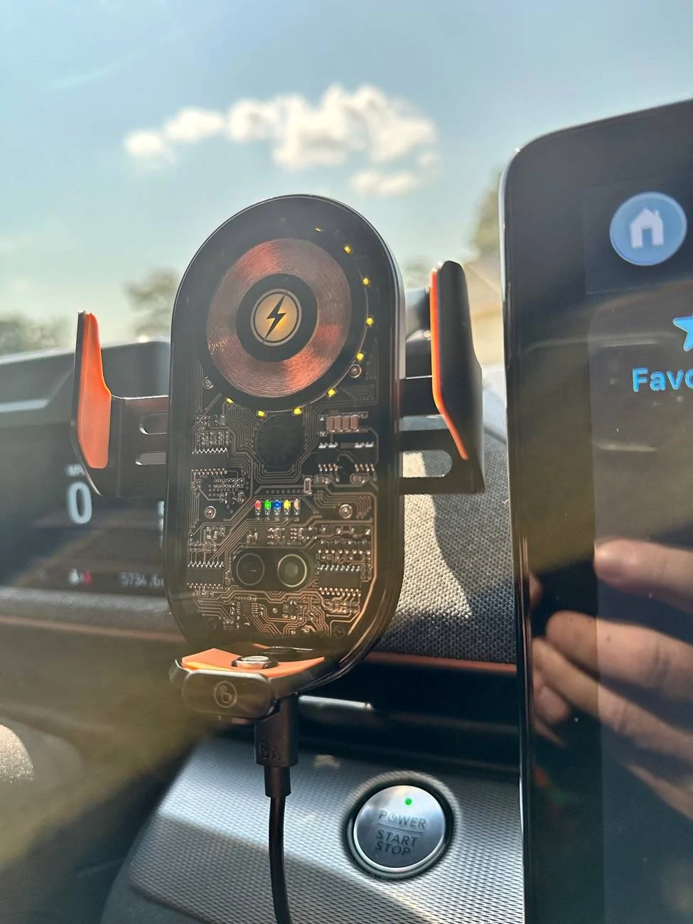 Ford Mustang Mach-E Option to wireless charging - my modification solution IMG_8603
