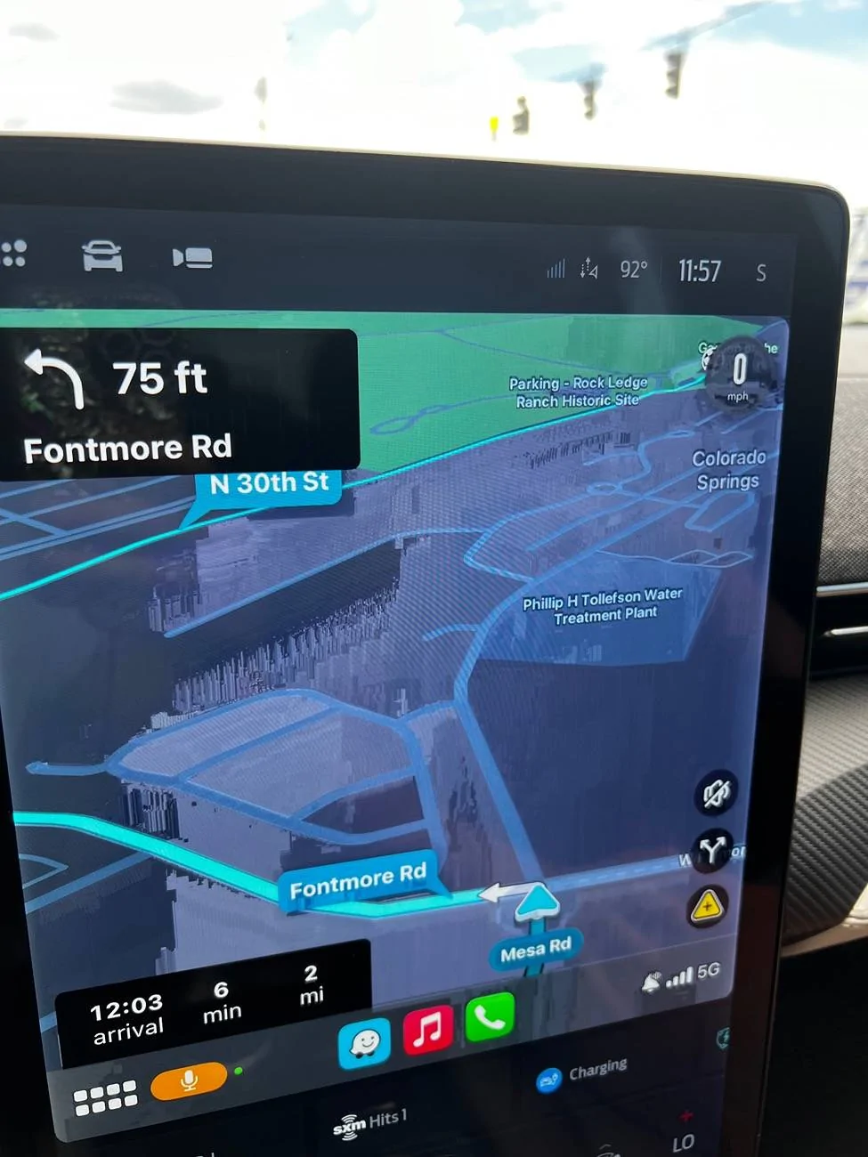 Ford Mustang Mach-E CarPlay screen showing artifacts after latest Sync update IMG_1314