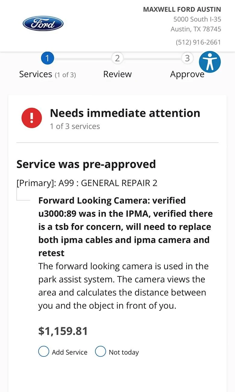 Ford Mustang Mach-E Front Camera Fault & Pre-Collision Assist Not Available Errors IMG_1107