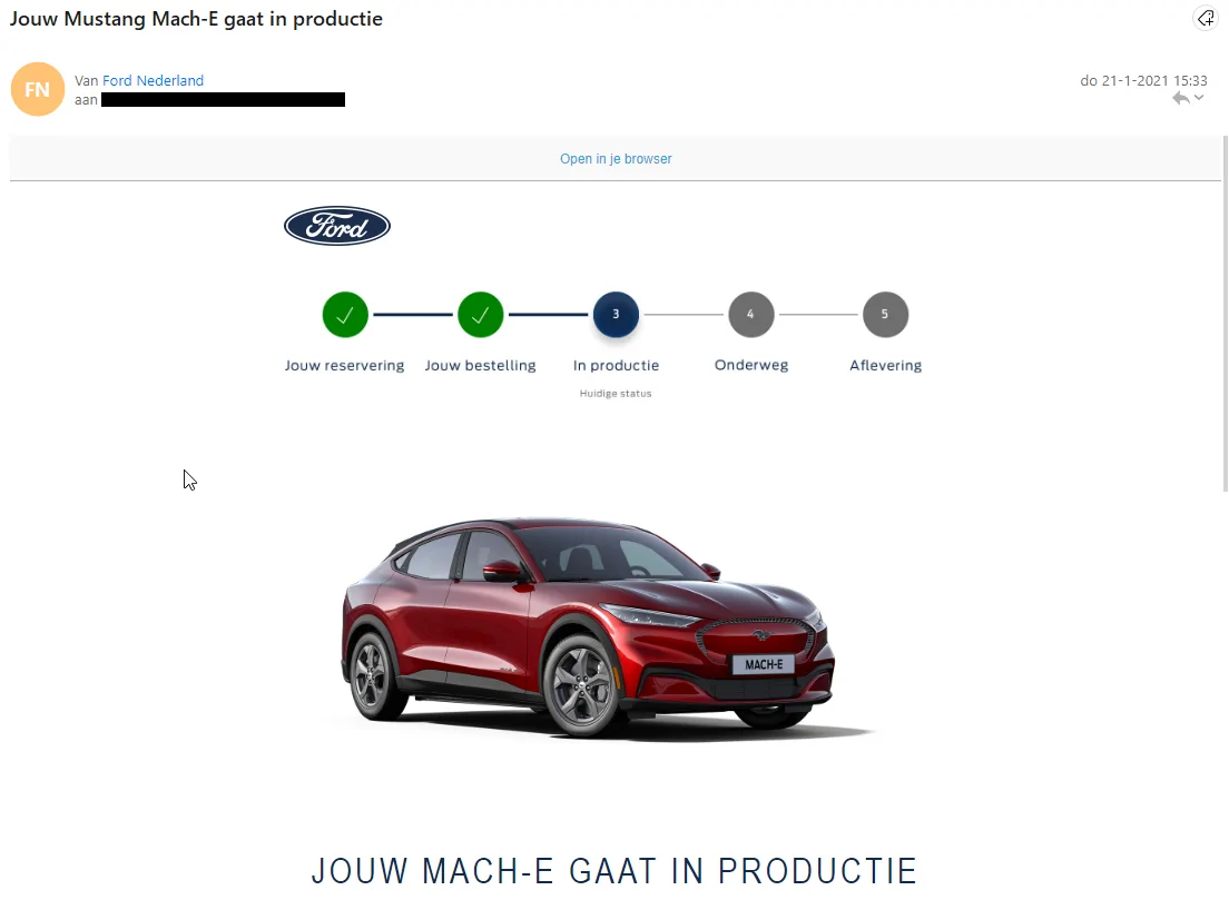 Ford Mustang Mach-E Dutch people that ordered a Mach-E? 1611309060995