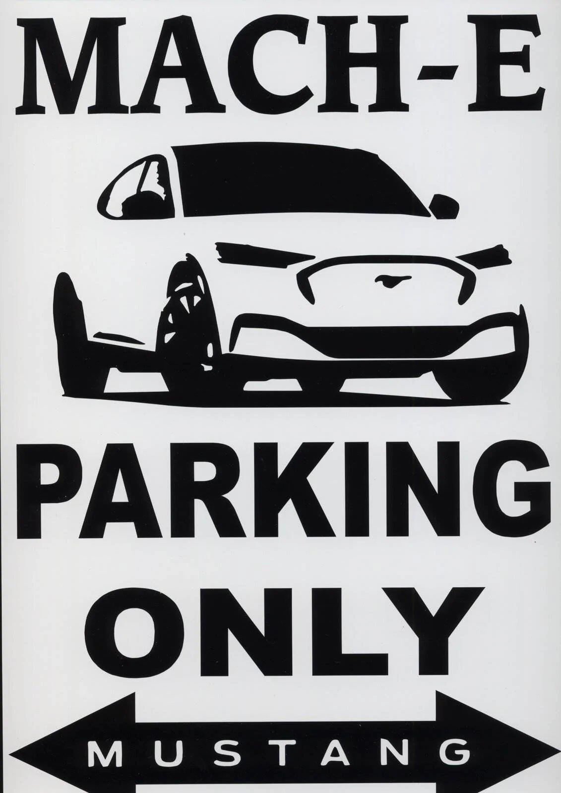 Ford Mustang Mach-E Mach E Garage Sign Mach E Parking 4