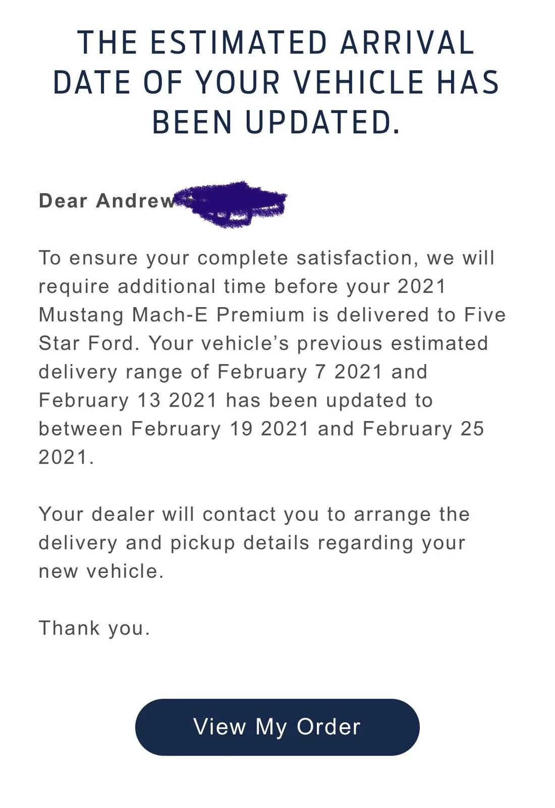 Ford Mustang Mach-E Order Scheduled for Production Date 2F0D9809-A1FD-483D-9DFA-4DC82882B41C