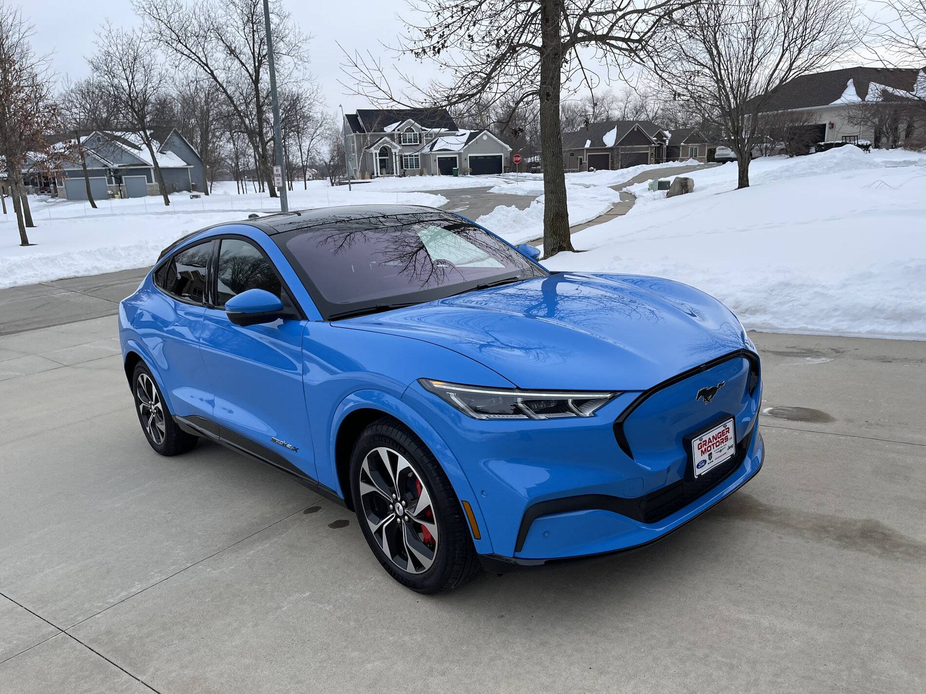 Ford Mustang Mach-E Grabber Blue! has finally made it home...sort of. C68A680E-8B1E-4693-83BE-839B981C4E39