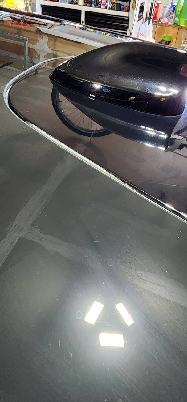 Check the paint around your fin. | MachEforum - Ford Mustang Mach-E ...