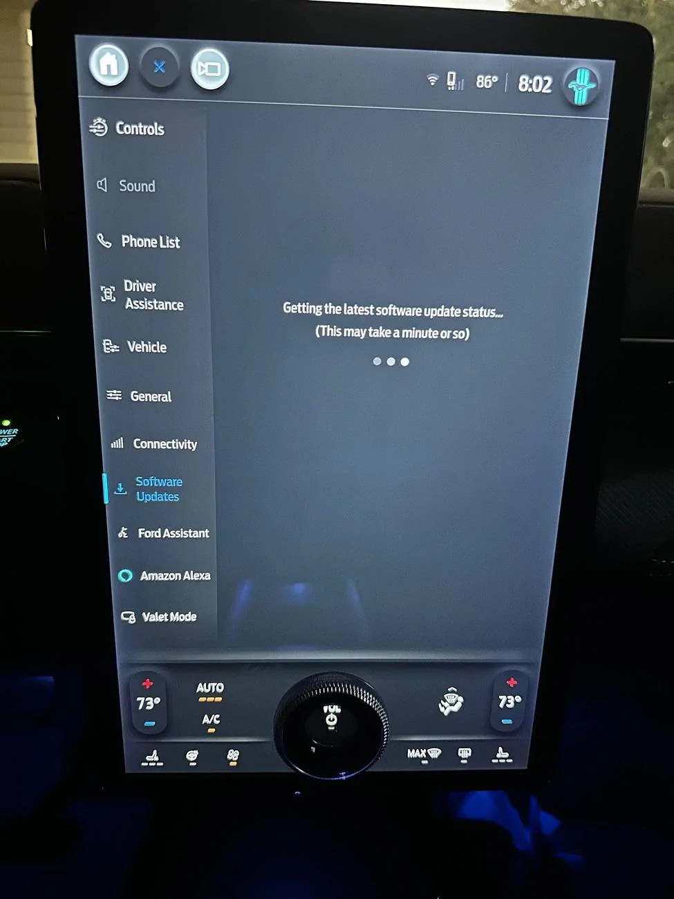 Ford Mustang Mach-E Software update screen will not Load IMG_3655