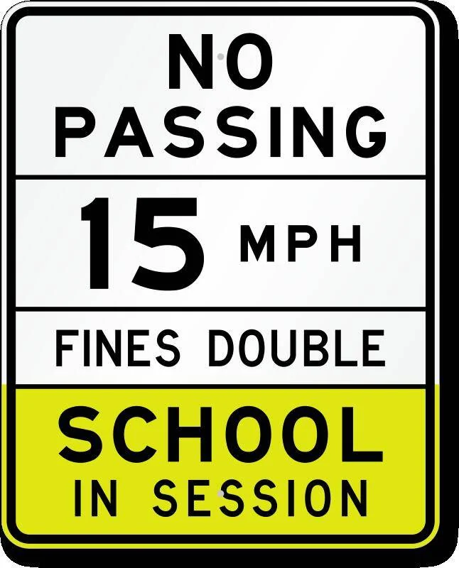 Ford Mustang Mach-E Speed Limit Detection Fails in School Zones. no-passing-school-in-session-x-s4-5az