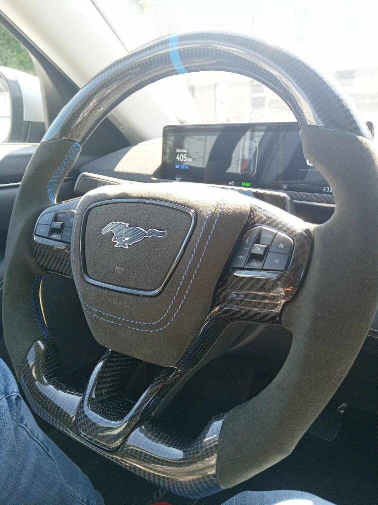 Ford Mustang Mach-E Introducing Our Latest Masterpiece: Mach-E Custom Steering Wheel, by BSKT Design 4