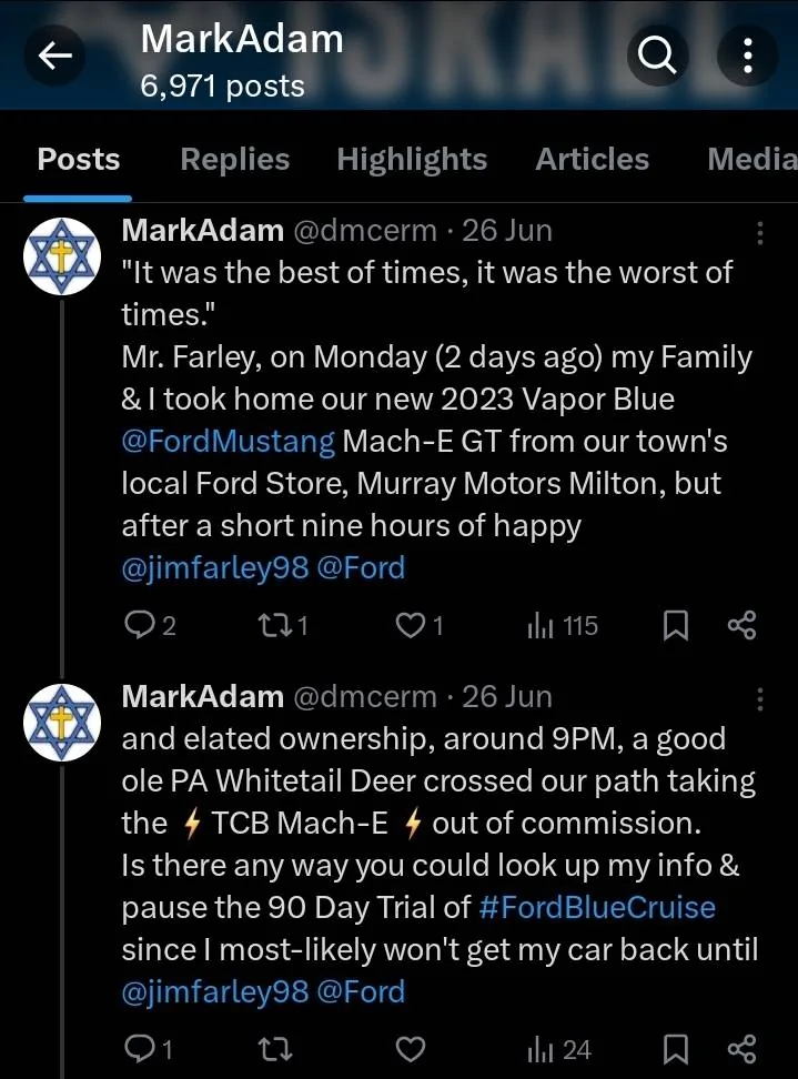 Ford Mustang Mach-E Introduction and then this happened... Screenshot_20240706_170729_X