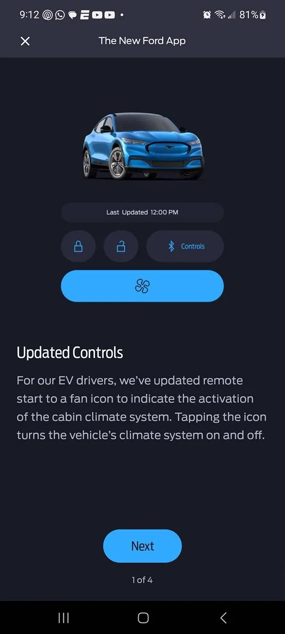 Ford Mustang Mach-E Fordpass 5.3.2 for Android is out. Screenshot_20240817_091222_FordPass