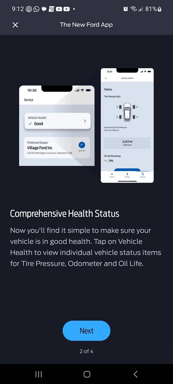 Ford Mustang Mach-E Fordpass 5.3.2 for Android is out. Screenshot_20240817_091228_FordPass