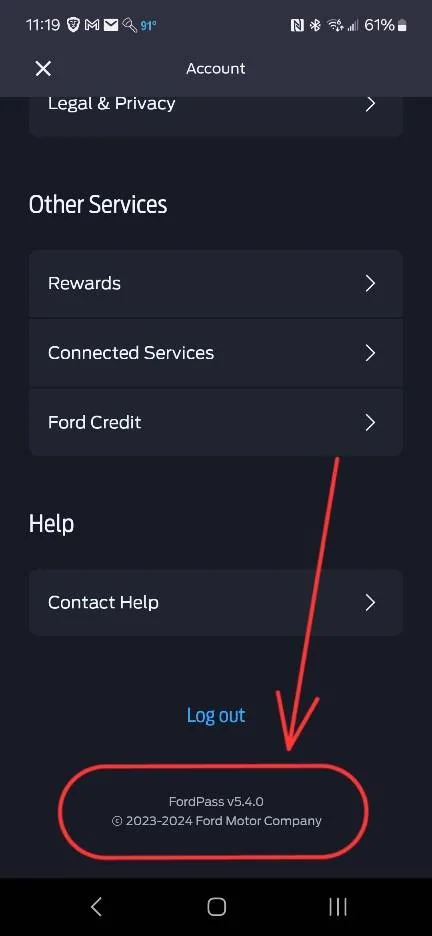Ford Mustang Mach-E Ford pass location feature no longer working. 1000027573