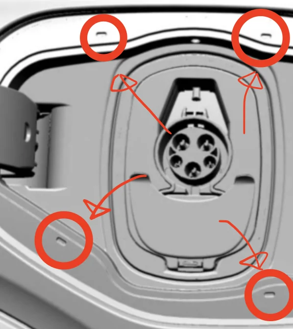 Ford Mustang Mach-E Charge port door connector replacement part? Captura de Tela 2024-08-26 às 15.36.06