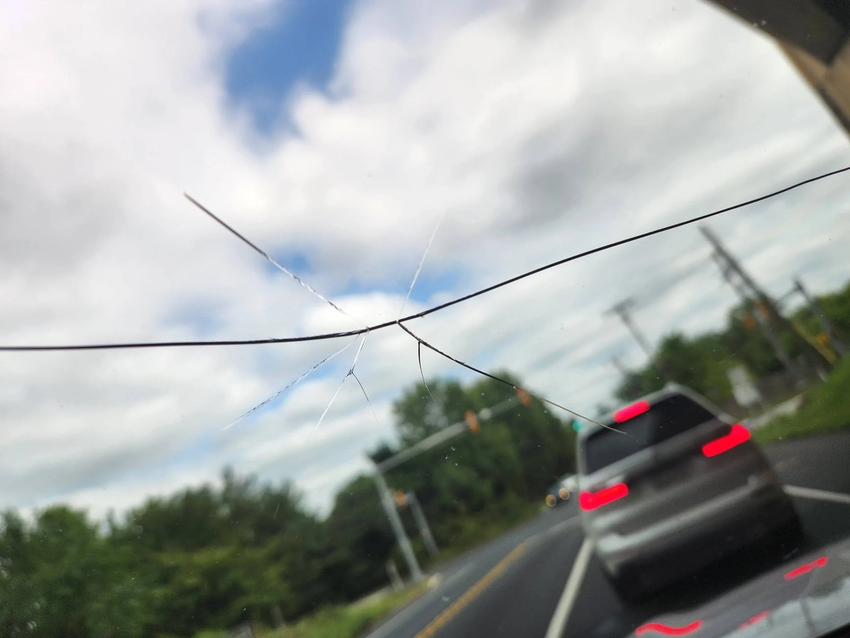Ford Mustang Mach-E Windshield Cracked 20240829_153750