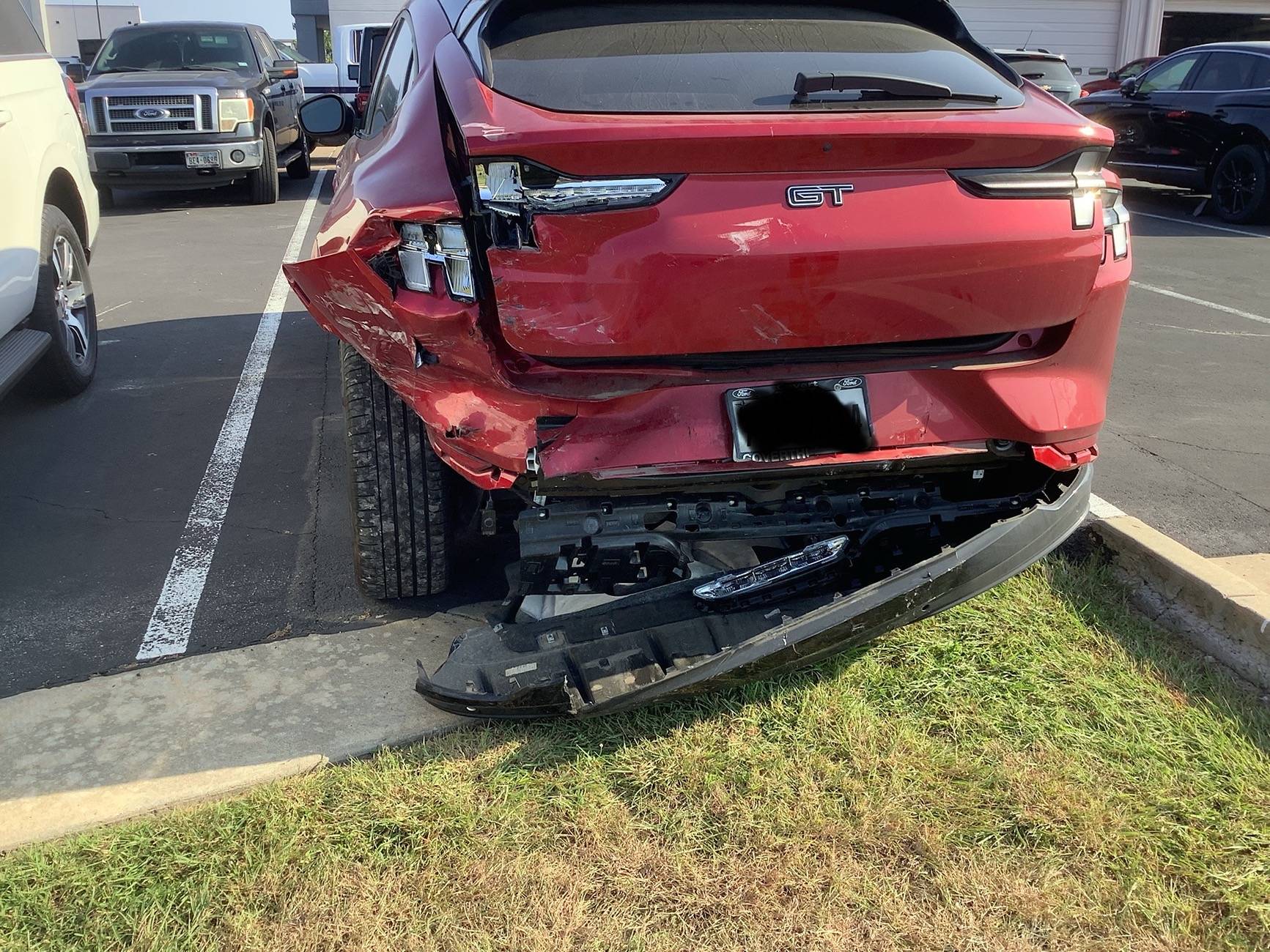 Ford Mustang Mach-E Rear Ended on the Freeway IMG_1654