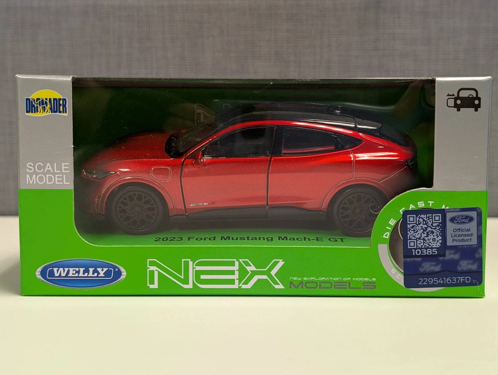 Welly Ford Mustang Mach-E GT SUV Red From 2020 Approx. 1/43 1/36-1/46
