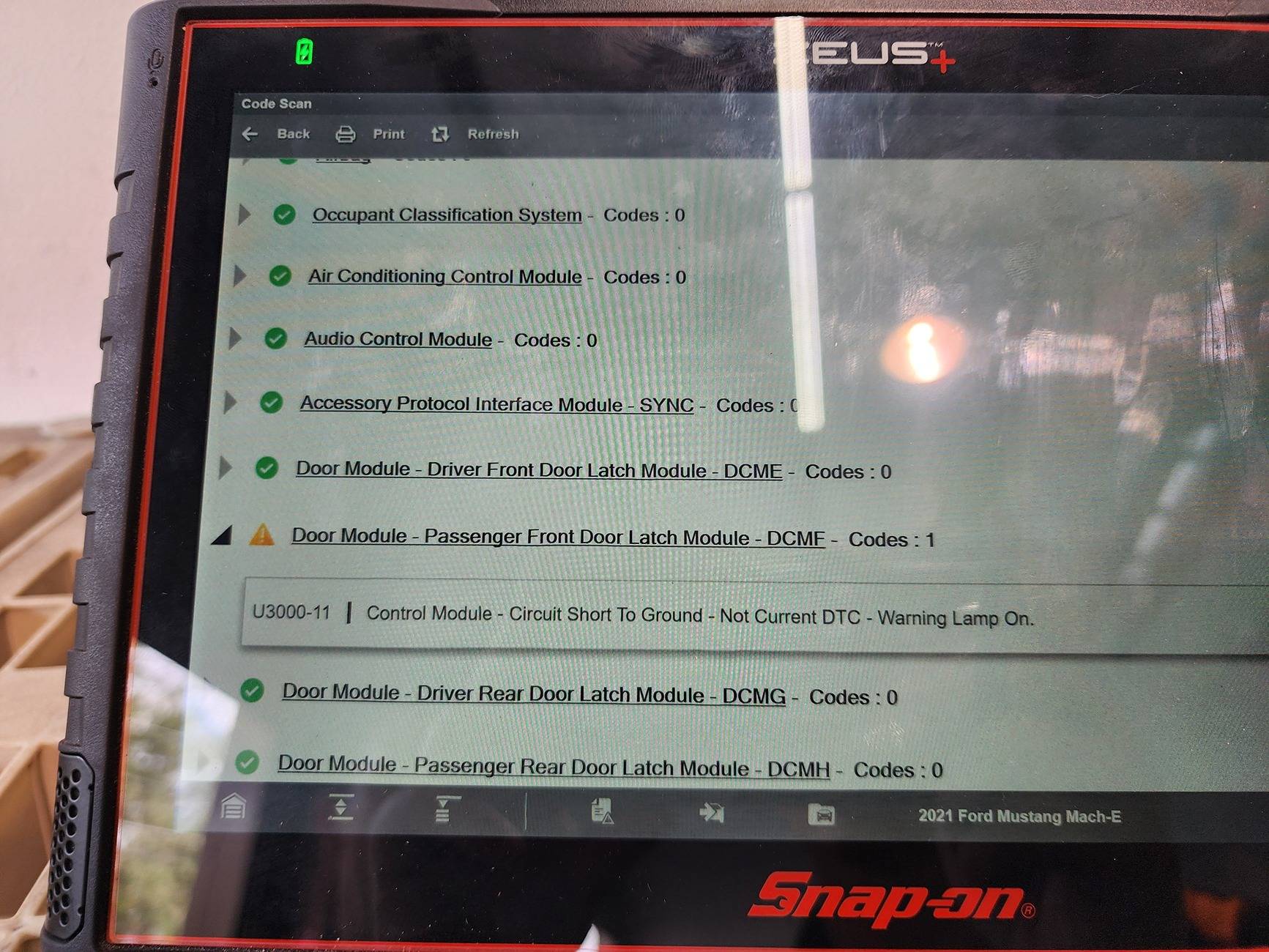 Ford Mustang Mach-E Door fault service required 20240826_155459