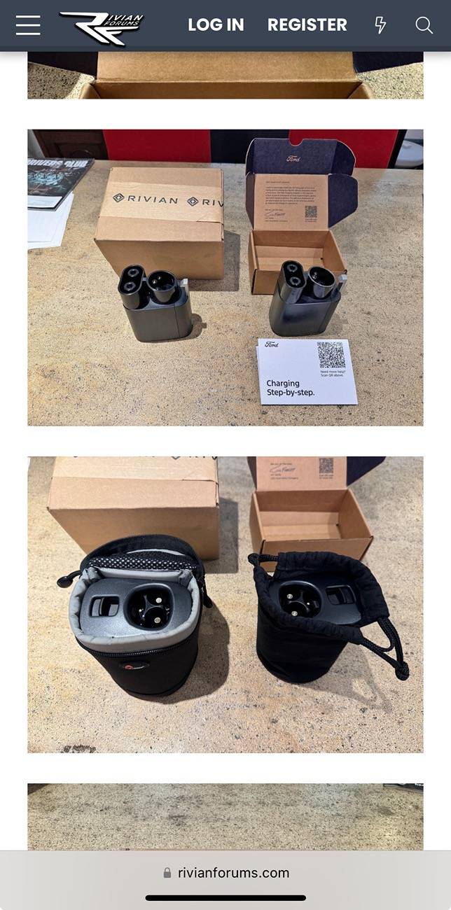 Ford Mustang Mach-E Ford NACS adapter vs Rivian NACS adapter (crosspost) IMG_8642