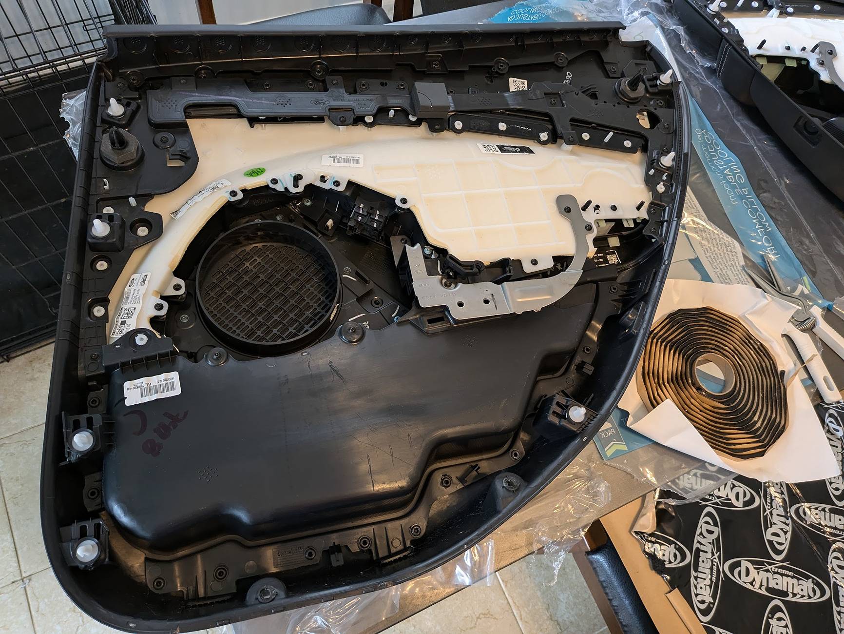 Ford Mustang Mach-E Speakers/Sub/Amps install and base/select model audio information rear door card pre