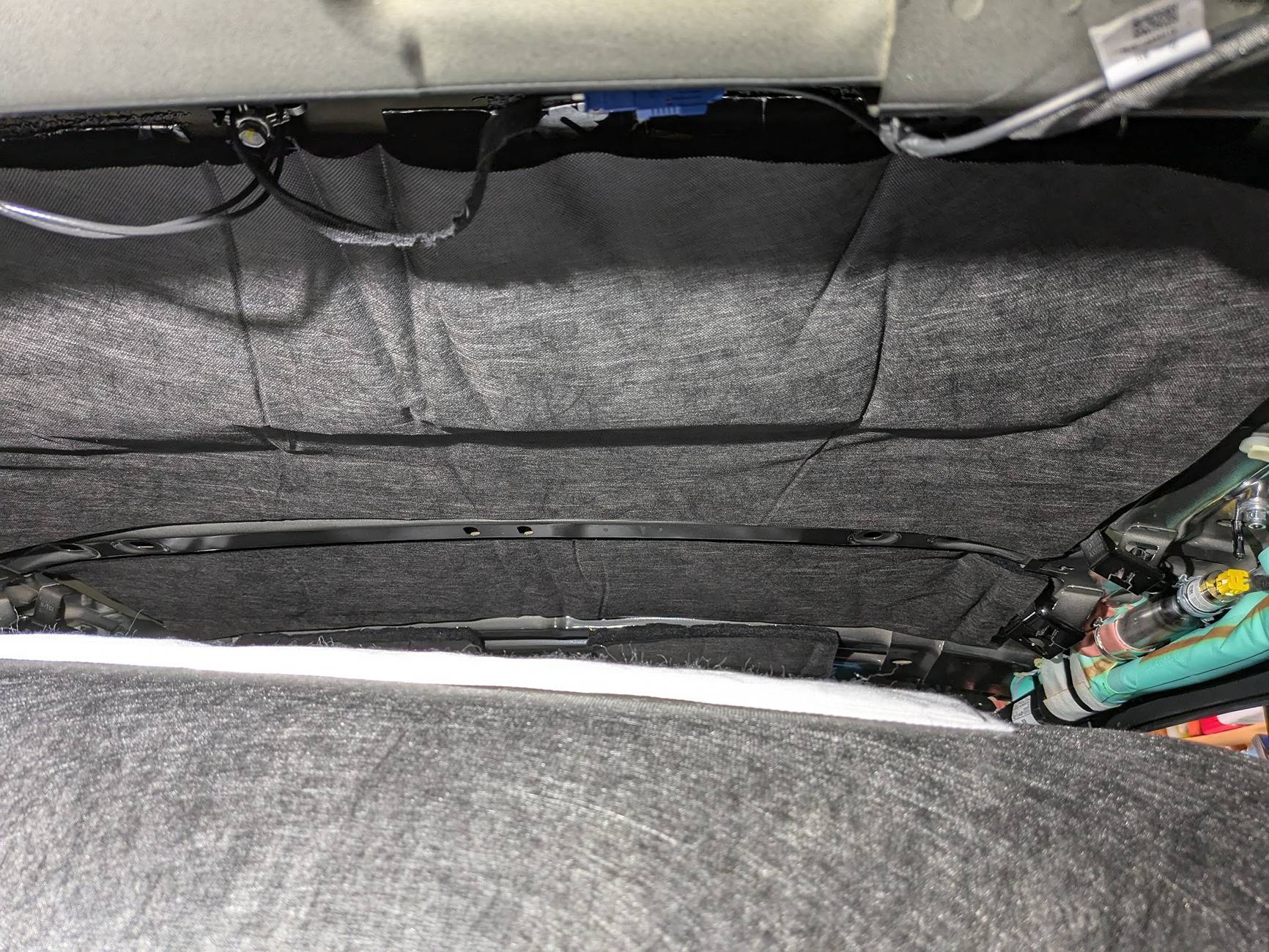 Ford Mustang Mach-E Speakers/Sub/Amps install and base/select model audio information Roof post fibermat