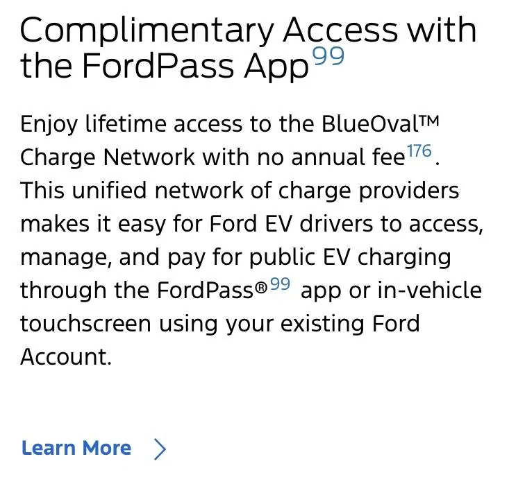 Ford Mustang Mach-E Ford Charging bucks balance Image 9-16-24 at 10.54 AM