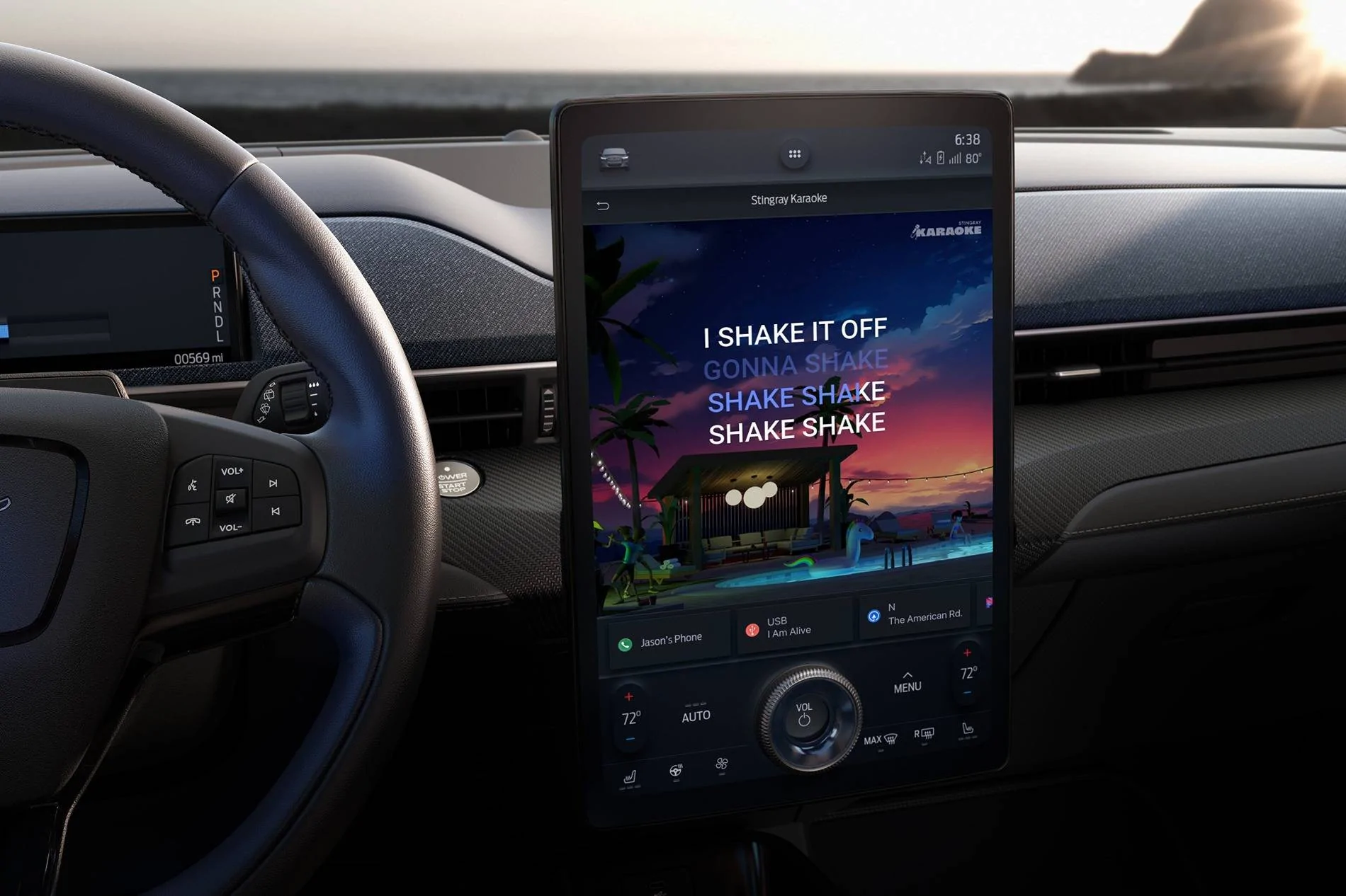 Ford Mustang Mach-E In-Vehicle Karaoke Coming Soon to Mustang Mach-E! (Stingray Karaoke App) Stingray Karaoke_Mustang Mach E_1