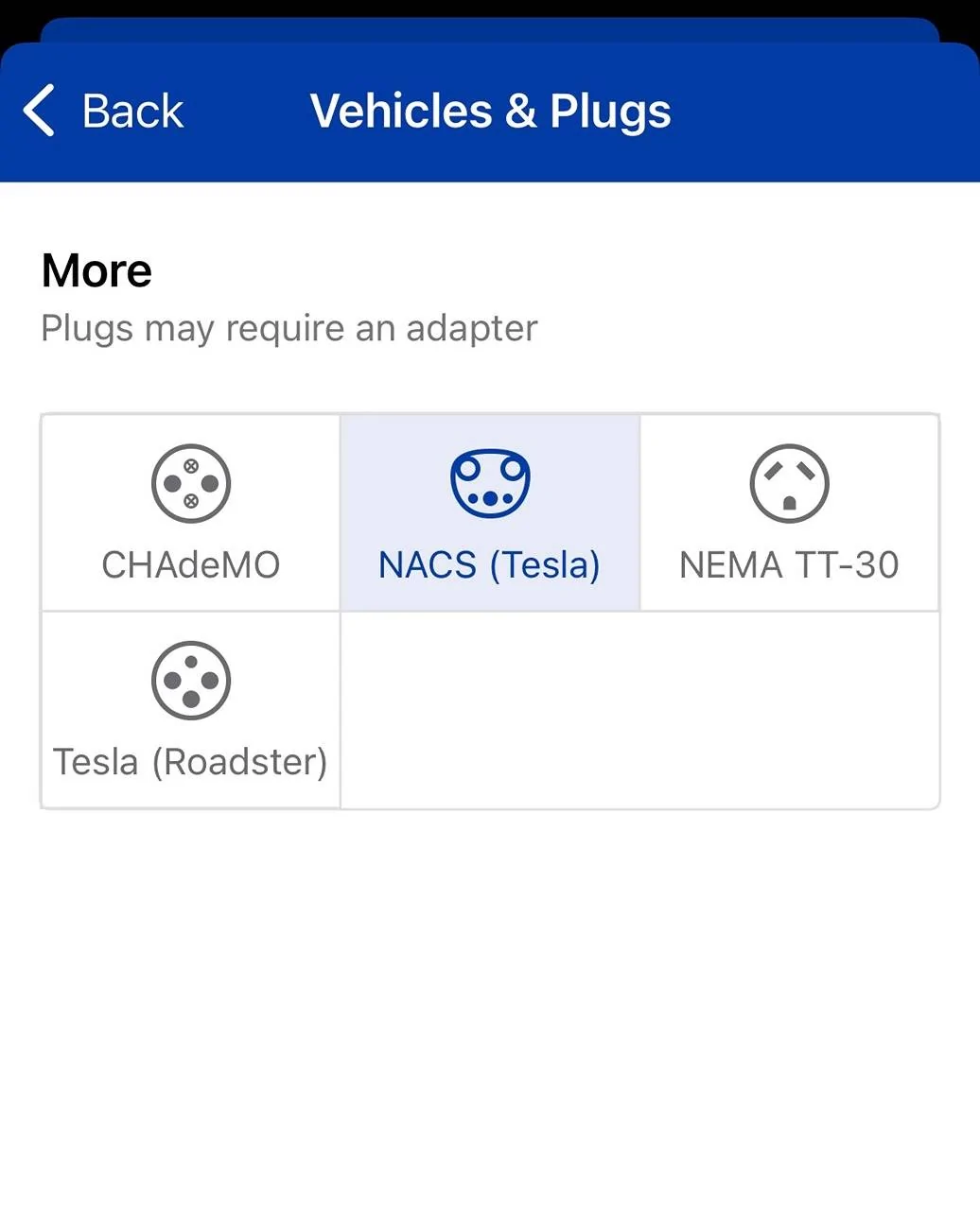 Ford Mustang Mach-E How to find Tesla Destination Charger on Plugshare IMG_9009