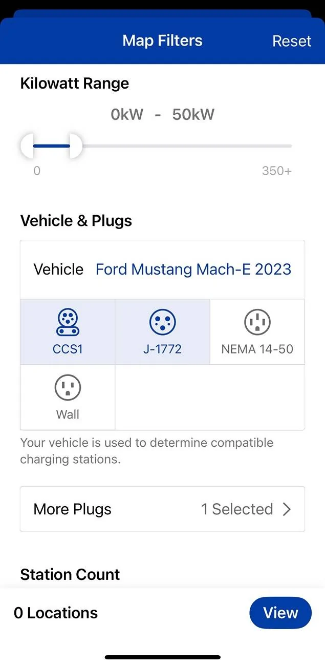 Ford Mustang Mach-E How to find Tesla Destination Charger on Plugshare IMG_9008