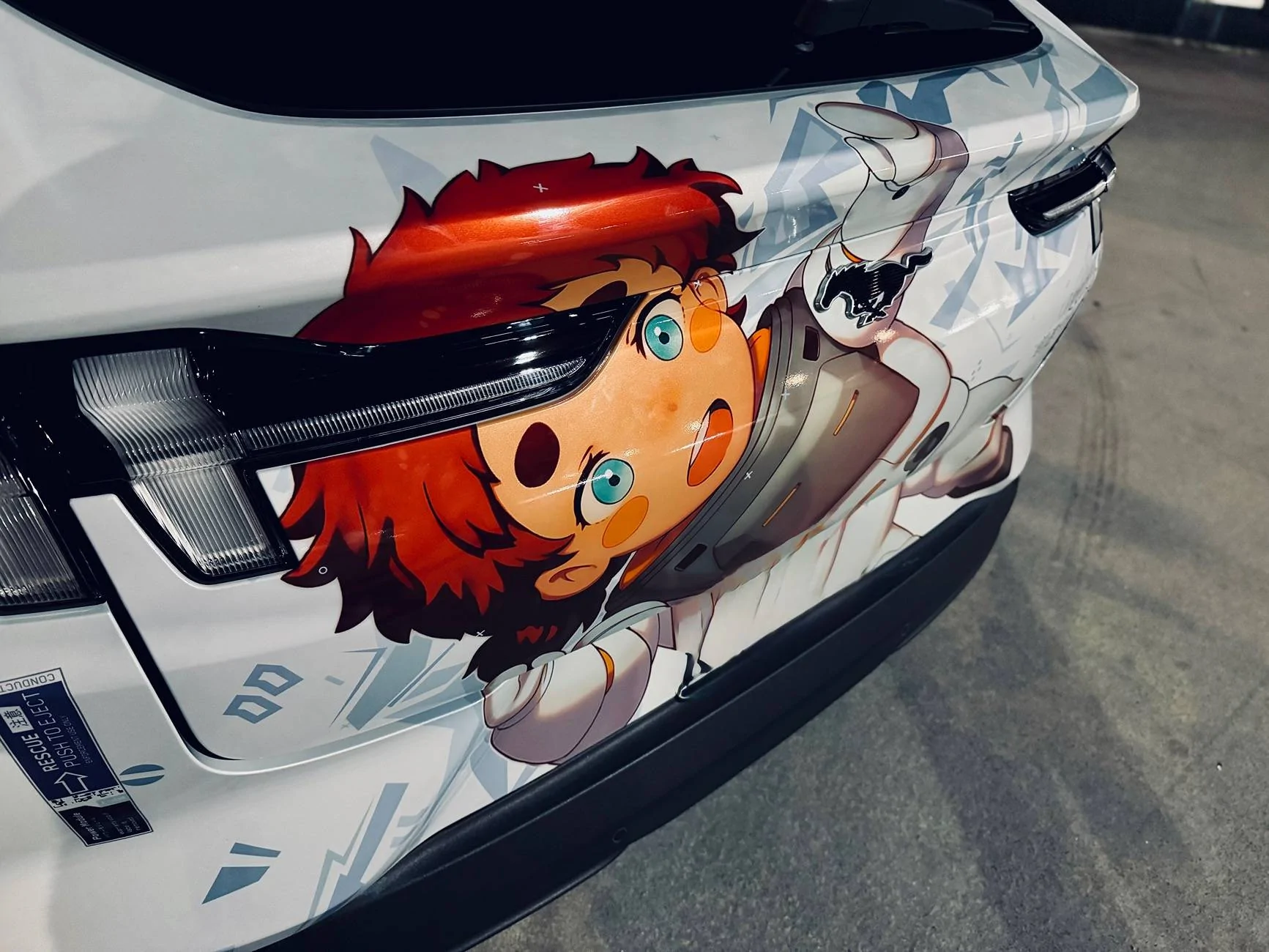 Ford Mustang Mach-E Mach-E Gundam Itasha custom wrap IMG_3859