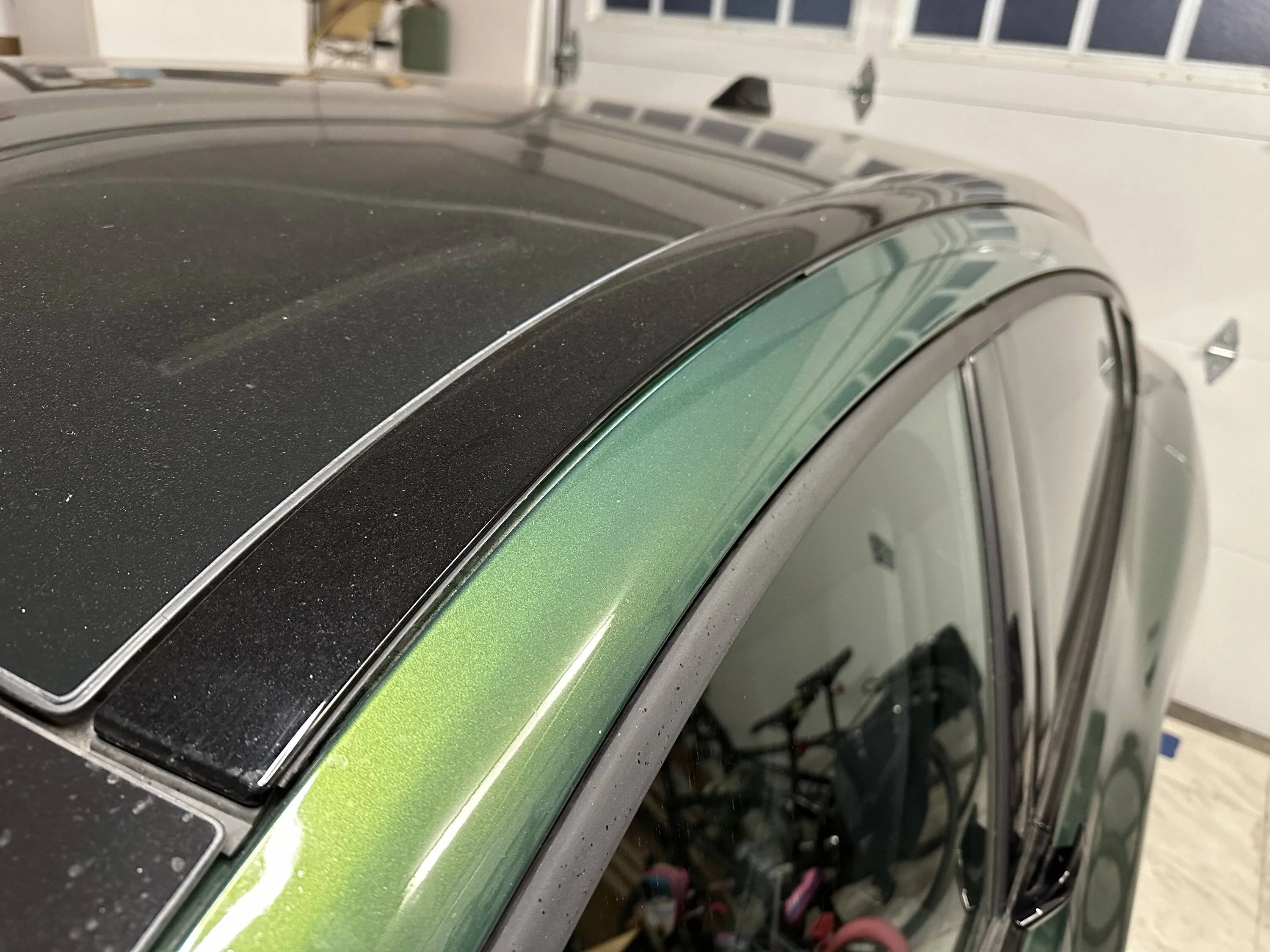 Ford Mustang Mach-E Shredded weatherstripping on roof trim: how worried should I be? IMG_6064