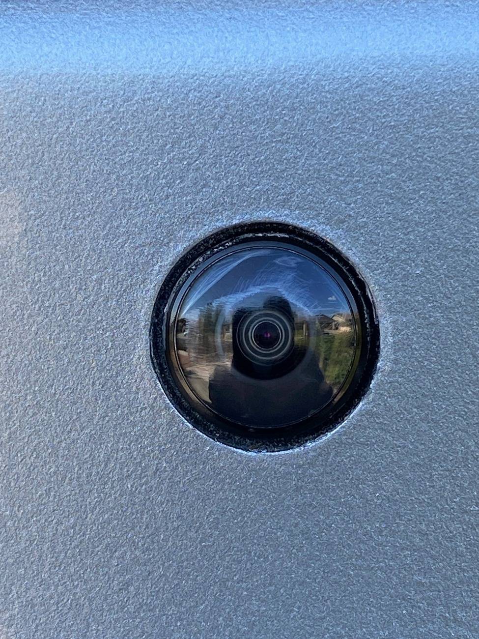 Ford Mustang Mach-E Reverse Rear Camera View Blurry After Body Shop Work IMG_2430