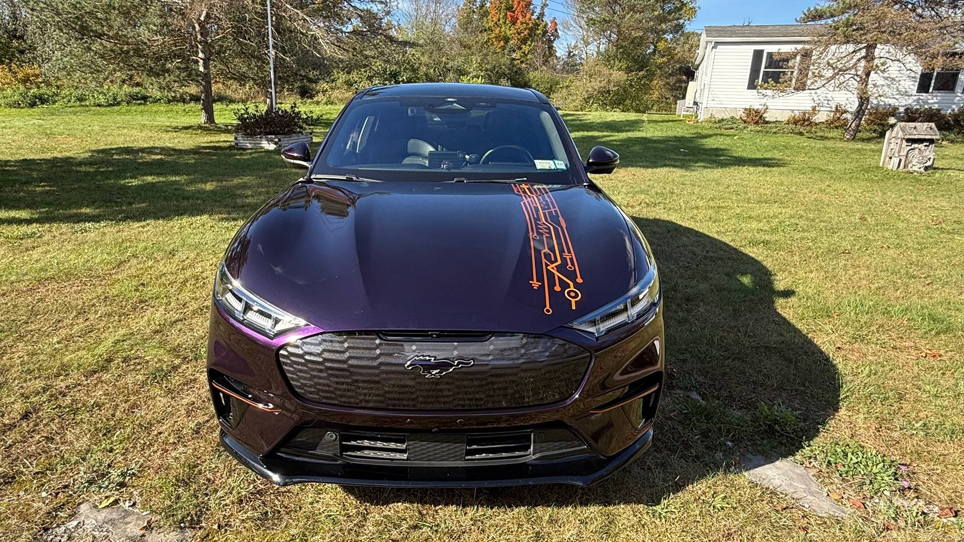 Ford Mustang Mach-E Murse is back. No more Green. Now in KPMF Hypnotic Purple wrap IMG_7873