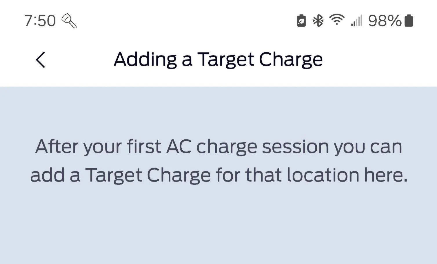 Ford Mustang Mach-E Lost Target Charge Information after Hurricane Power Outage Screenshot_20241007_075007_FordPass