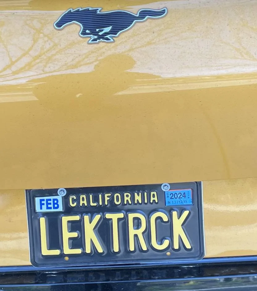 Ford Mustang Mach-E Custom Vanity Plates - What's Yours? 1728332790956-jk