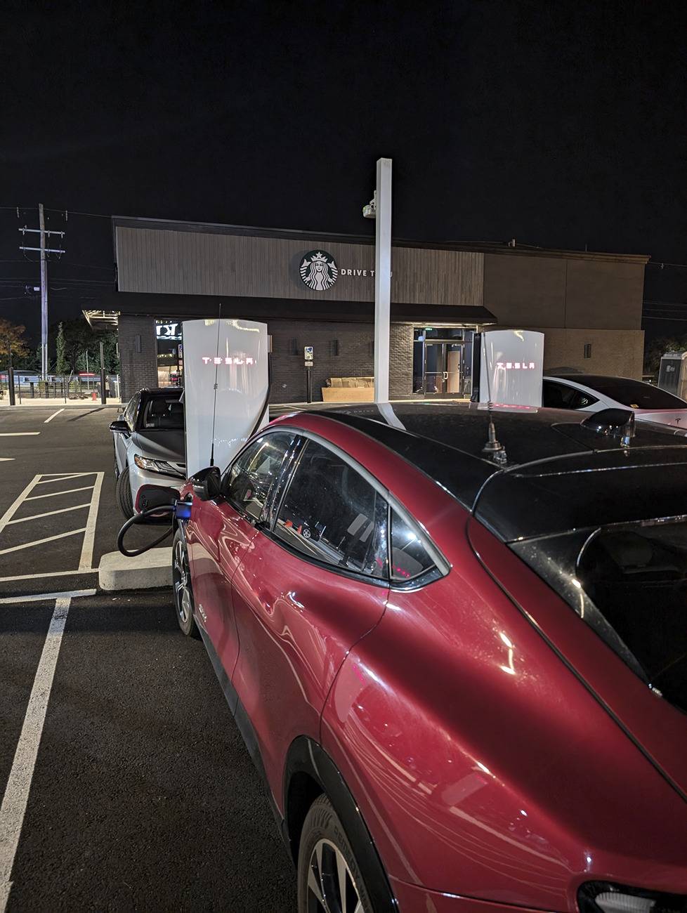 Ford Mustang Mach-E V4 Tesla Supercharger experience Peabody1N1