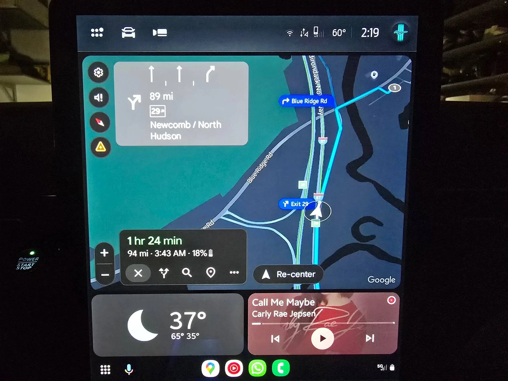 Ford Mustang Mach-E Android Auto Battery Integration 20241013_021948