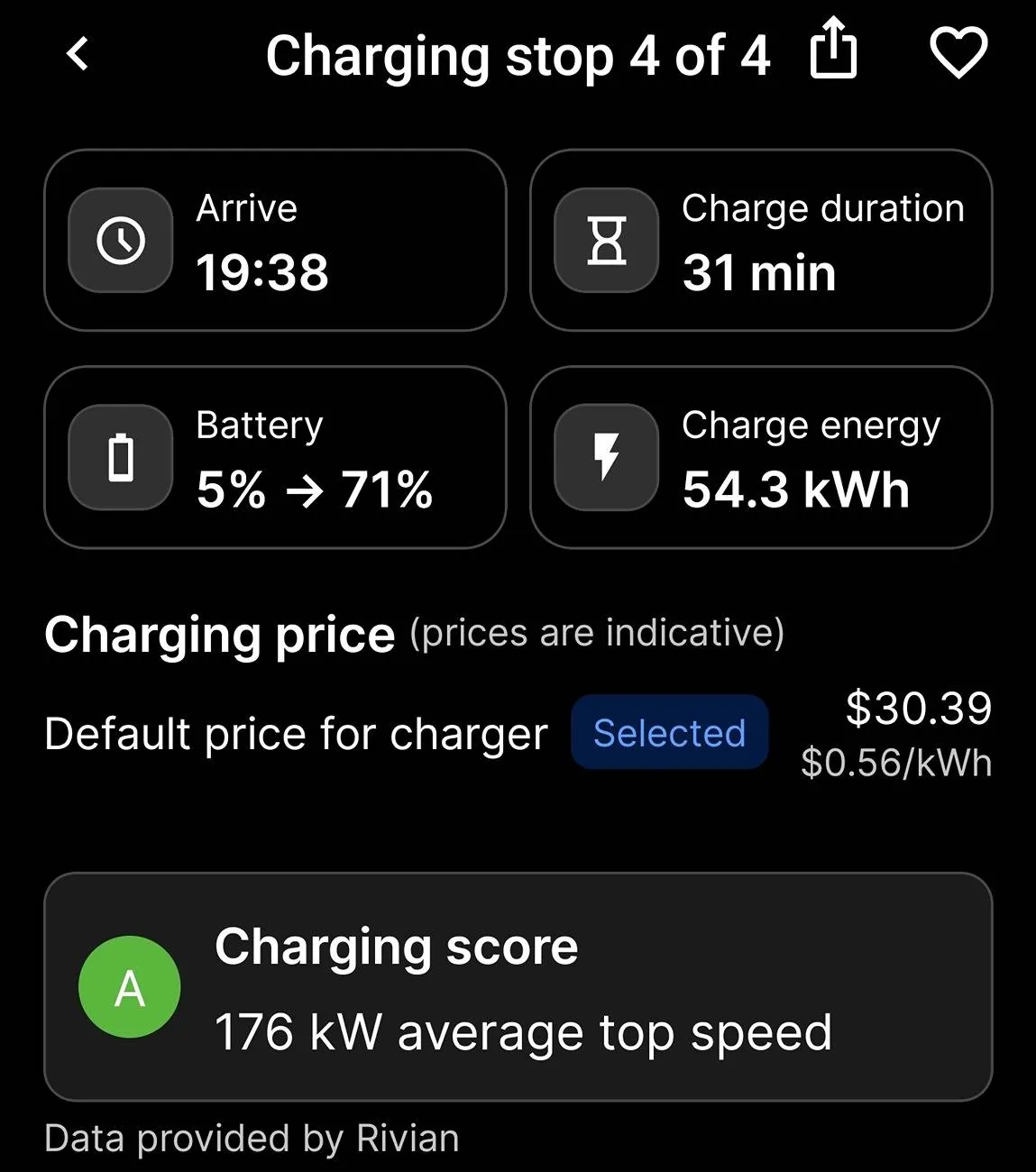 Ford Mustang Mach-E Great app for finding charging stations on road trips Screenshot_20241013_112159_ABRP