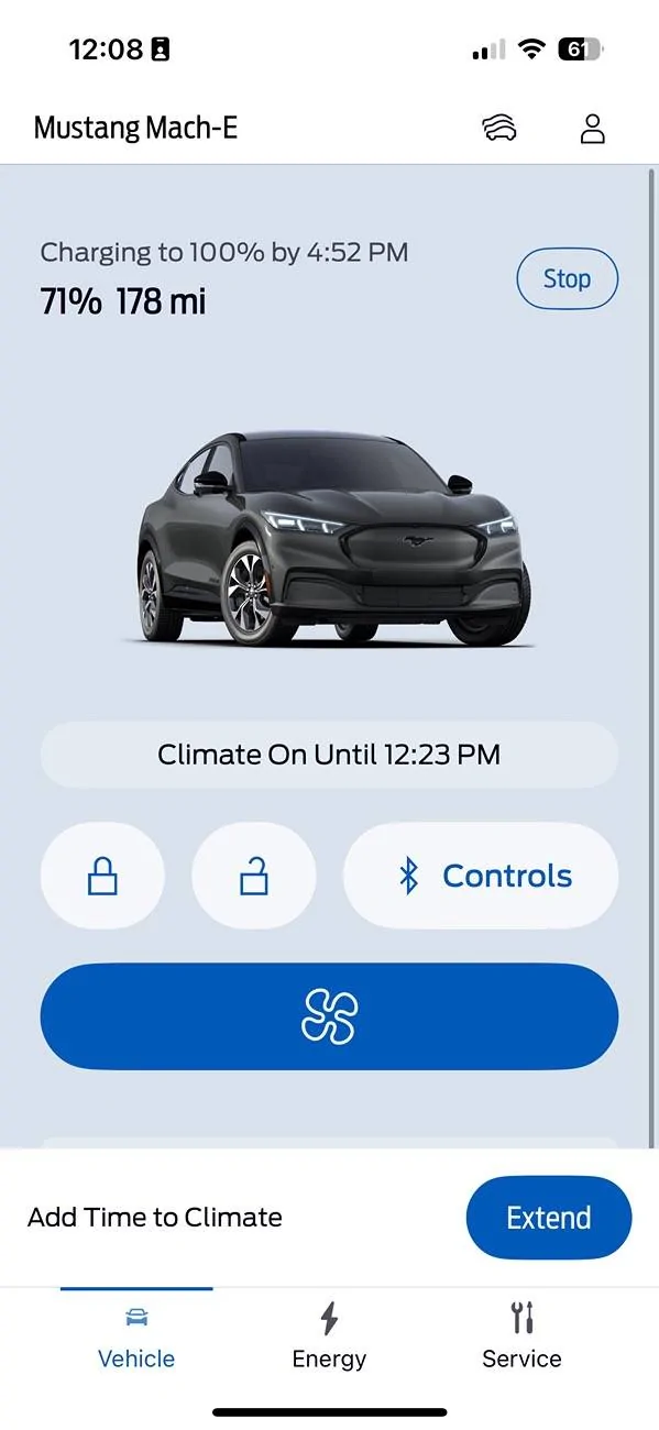 Ford Mustang Mach-E New Climate Settings in FordPass App IMG_CB519B7D8FE5-1